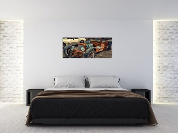 Slika smeđeg automobila (120x50 cm)