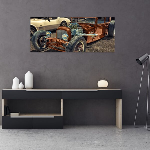 Slika smeđeg automobila (120x50 cm)