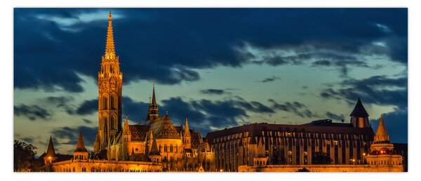 Slika osvijetljene građevine (120x50 cm)