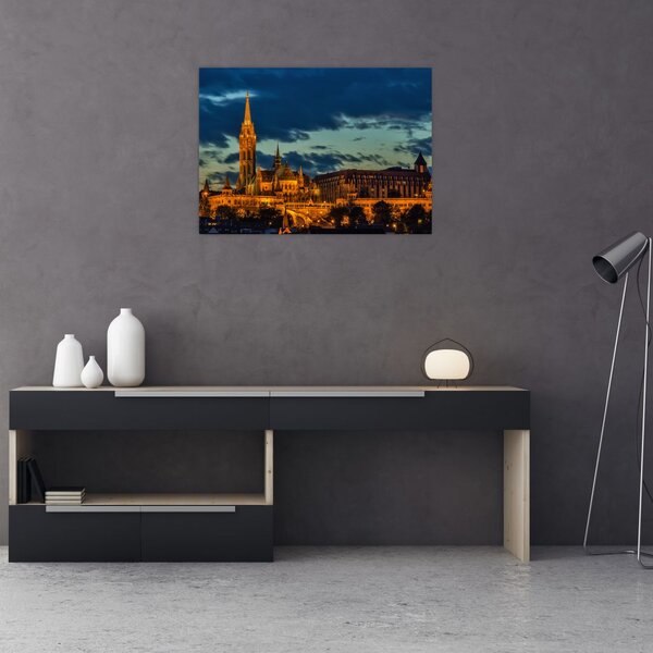 Slika osvijetljene građevine (70x50 cm)