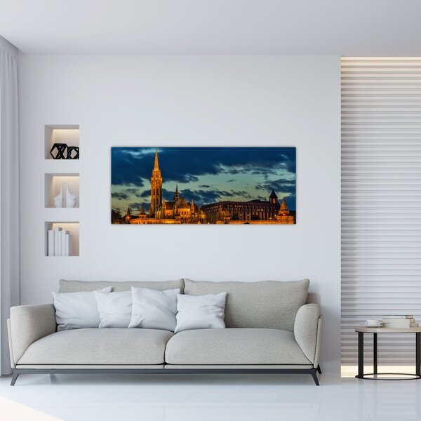 Slika osvijetljene građevine (120x50 cm)