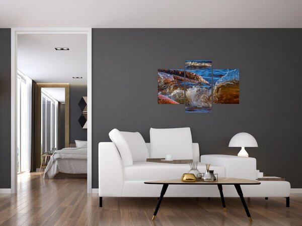 Detaljna slika - voda između kamenja (90x60 cm)