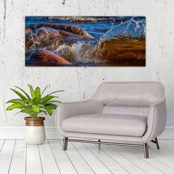 Detaljna slika - voda između kamenja (120x50 cm)
