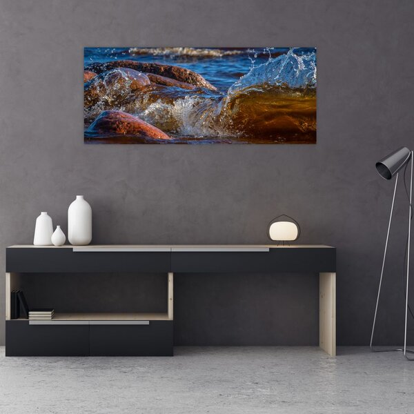 Detaljna slika - voda između kamenja (120x50 cm)