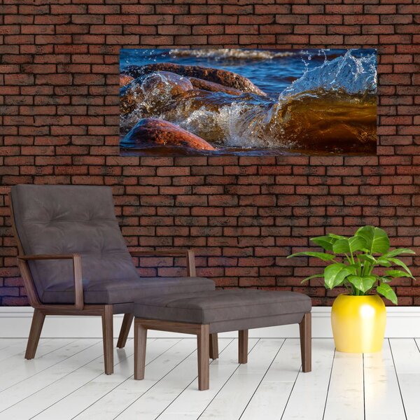 Detaljna slika - voda između kamenja (120x50 cm)