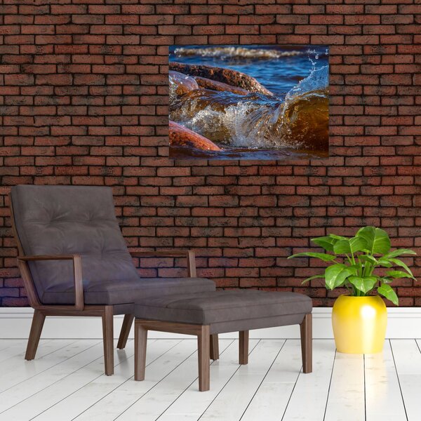 Detaljna slika - voda između kamenja (70x50 cm)