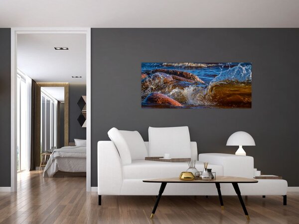 Detaljna slika - voda između kamenja (120x50 cm)