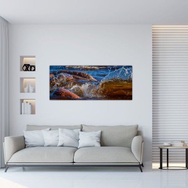 Detaljna slika - voda između kamenja (120x50 cm)