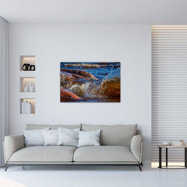 Detaljna slika - voda između kamenja (90x60 cm)