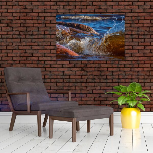 Detaljna slika - voda između kamenja (90x60 cm)