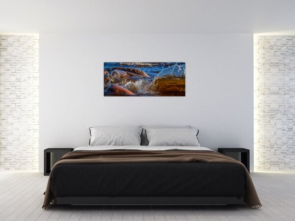 Detaljna slika - voda između kamenja (120x50 cm)
