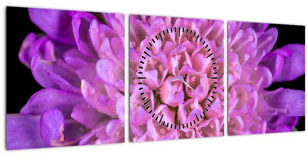 Detaljna slika cvijeta (sa satom) (90x30 cm)