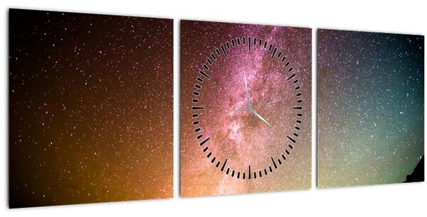 Slika - nebo puno zvijezda (sa satom) (90x30 cm)