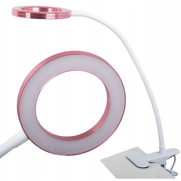 Gibljiva 24 led kozmetična namizna svetilka usb sponka - verk group
