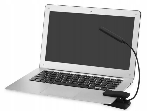 Led aku. 1100mah lučka za branje knjig 3 barve svetlobe usb črna - verk group
