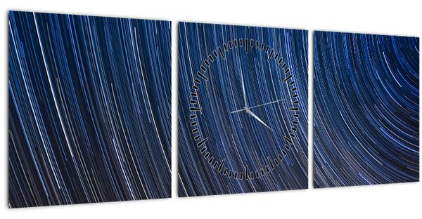 Slika noćnih zvijezda i neba (sa satom) (90x30 cm)