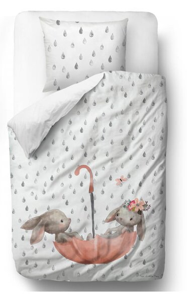 Dječja posteljina od pamučnog satena Mr. Little Fox Fox Bunnie, 100 x 130 cm