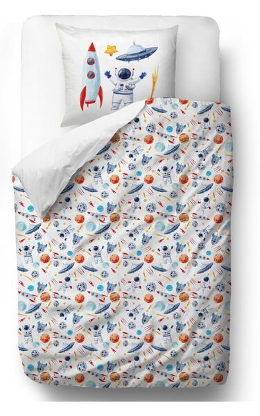 Dječja posteljina od pamučnog satena Mr. Little Fox Fox Space, 100 x 130 cm