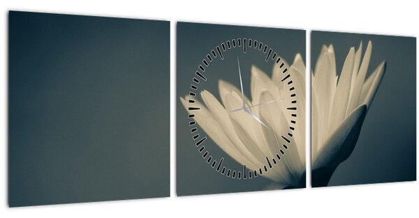 Slika cvijeta (sa satom) (90x30 cm)