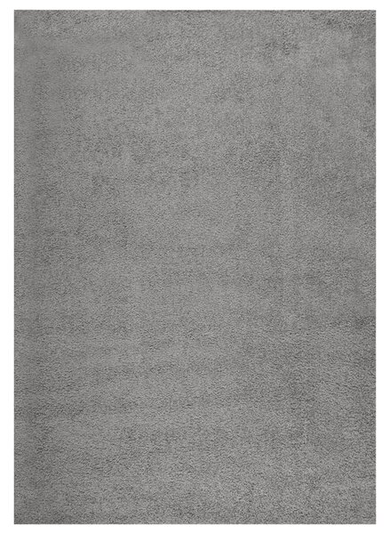 VidaXL Čupavi tepih s visokim vlaknima sivi 120 x 170 cm