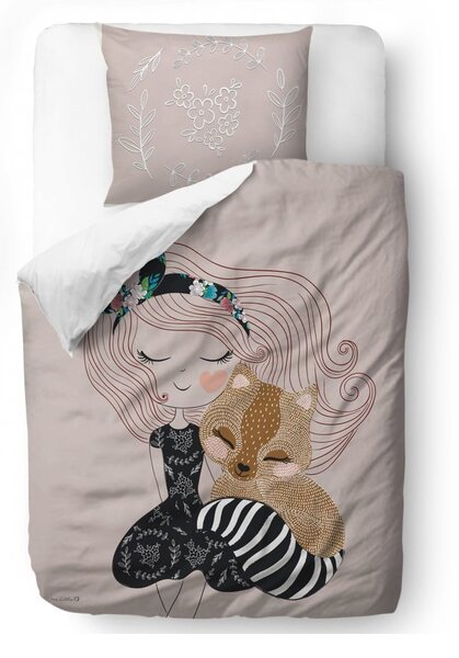 Dječja posteljina od pamučnog satena Mr. Little Fox Fox Two Princesses, 140 x 200 cm