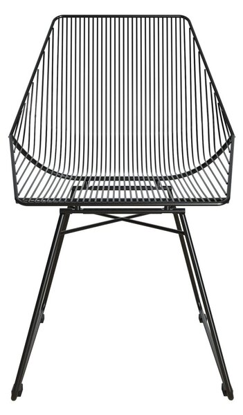 Crna metalna stolica CosmoLiving by Cosmopolitan Ellis