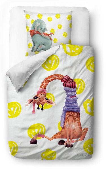 Dječja pamučna posteljina Mr. Little Fox Safari Friends, 100 x 130 cm