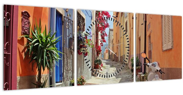 Slika ulice na Sardiniji (sa satom) (90x30 cm)