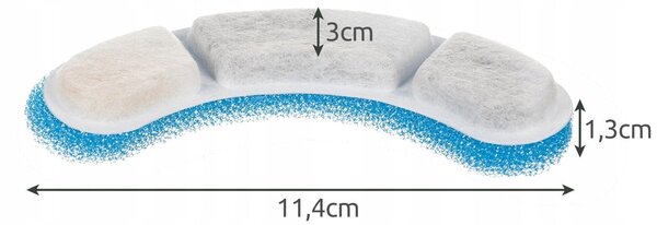 Univerzalni filter za avtomatsko senzorsko fontano napajalnik pitnik 4 kos - malatec