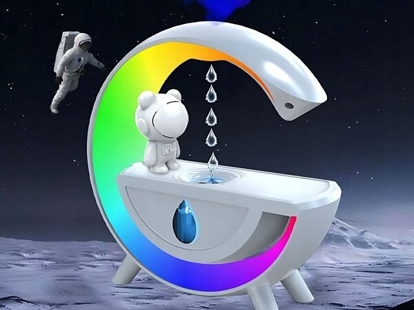 4v1 led rgb difuzor svetilka in bluetooth zvočnik 350ml usb astronavt - verk group