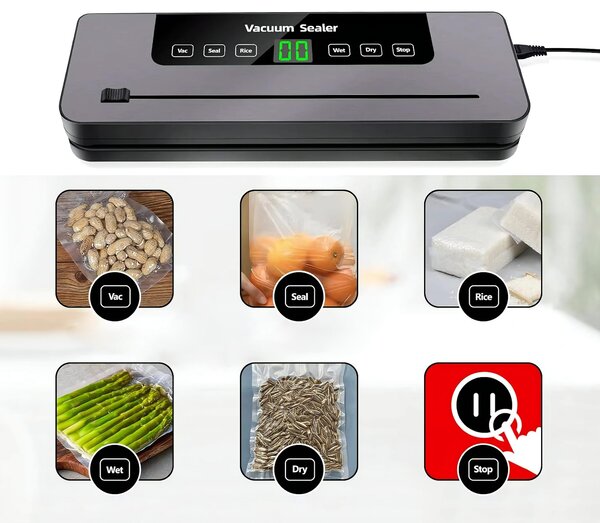 140w aparat za vakuumiranje in varjenje z rezalnikom lcd touch - dexxer