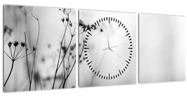 Slika - Detalj livadnog cvijeća (sa satom) (90x30 cm)