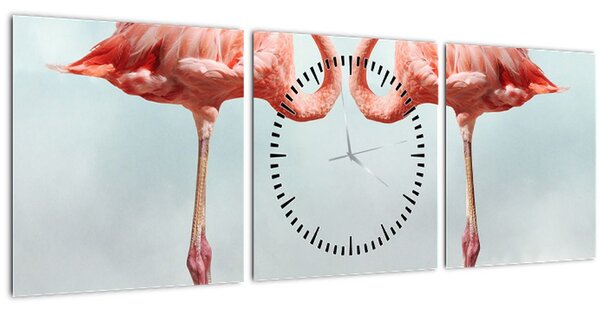 Slika dva flaminga (sa satom) (90x30 cm)
