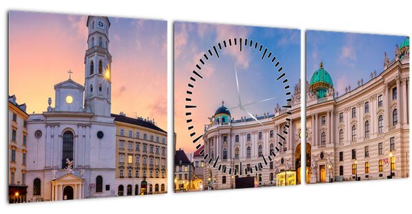 Slika - Avstrija, Dunaj (sa satom) (90x30 cm)