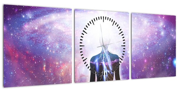 Slika - Povezovanje z vesoljem (sa satom) (90x30 cm)