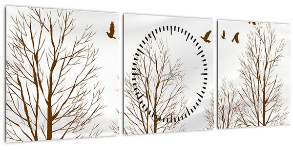 Slika - Jeleni pred reko (sa satom) (90x30 cm)