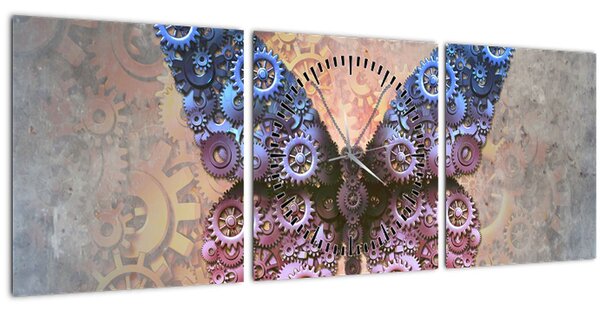 Slika - Steampunk metulj (sa satom) (90x30 cm)