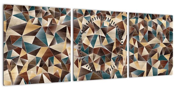 Slika trikotnikov (sa satom) (90x30 cm)