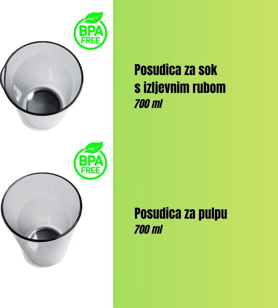 Grill King COLD PRESS PRO150 NextGen revolucionarni sokovnik bez metalne mrežice