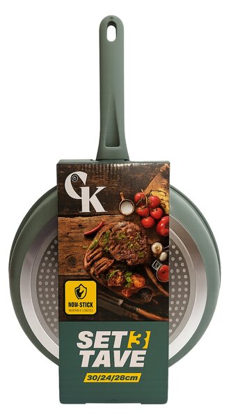 Grill King Ceramic 3u1 set tava s keramičkim premazom (20/24/28 cm)