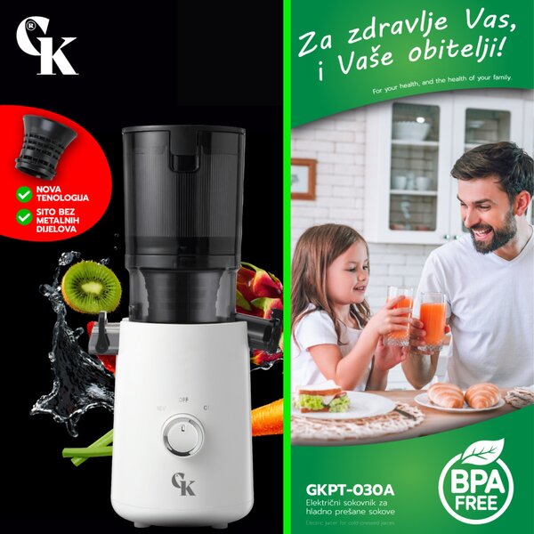 Grill King COLD PRESS PRO150 NextGen revolucionarni sokovnik bez metalne mrežice