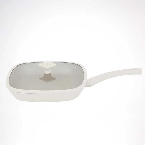 Berlinger Haus Fashion Matte Cream Gold non-stick grill tava s poklopcem