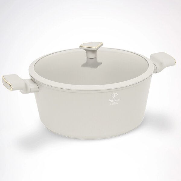 Berlinger Haus Fashion Matte Cream Gold non-stick lonac s poklopcem