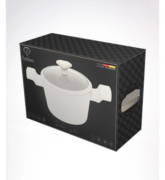 Berlinger Haus Fashion Matte Cream Gold non-stick lonac s poklopcem