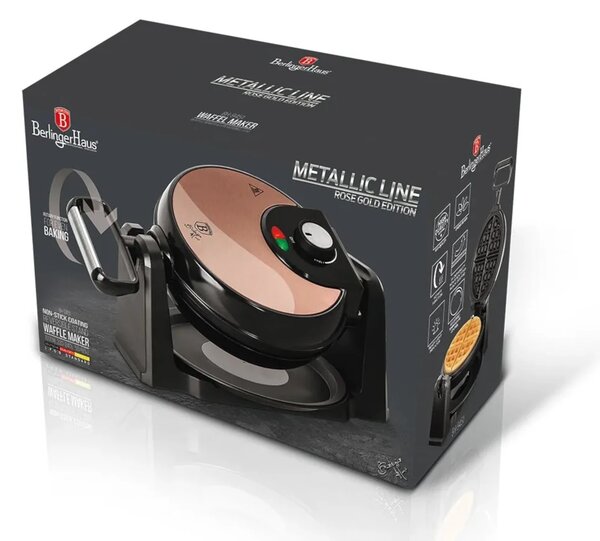 Berlinger Haus Metallic Line rotirajući aparat za vafle