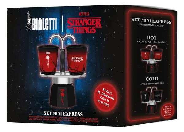 Bialetti Stranger Things Mini Express kafetijera, 2 šalice