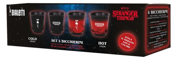 Bialetti Stranger Things set 4 šalice za espresso, 90 ml