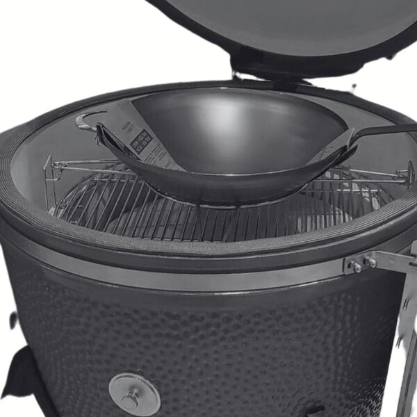 Grill King Kamado EGG PRO MAX 24" Series III keramički roštilj s dimilicom + bogata oprema, 61 cm