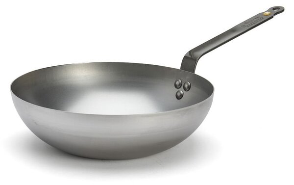 De Buyer Mineral B wok s ravnim dnom