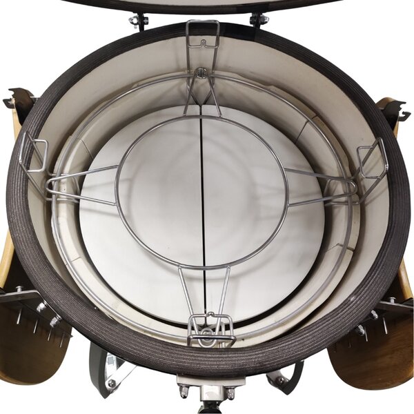 Grill King Kamado EGG PRO MAX 24" Series III keramički roštilj s dimilicom + bogata oprema, 61 cm